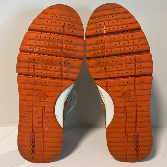 Geox Respira Sandro ABX Sneakers Orange Amphibiox Size 7 - Picture 15 of 16